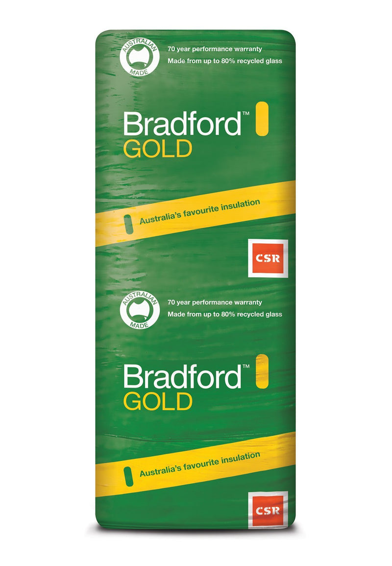 Bradford Gold Wall Insulation Batts - R2.0 - 1160 x 430mm - 11m²/pack