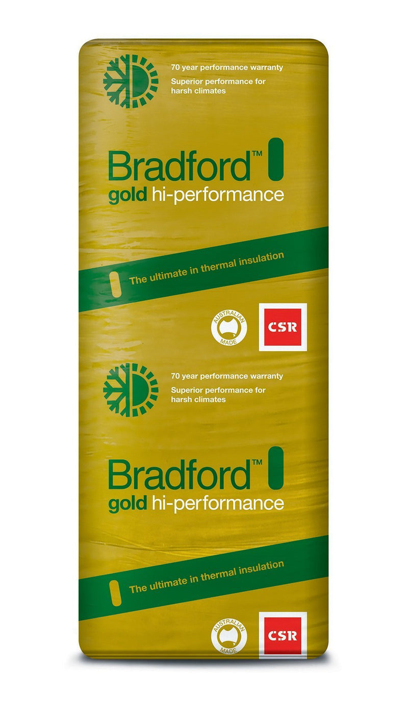 Bradford Gold Hi-Performance Ceiling Insulation Batts - R7.0 - 1160 x 580mm - 2.7m²/pack