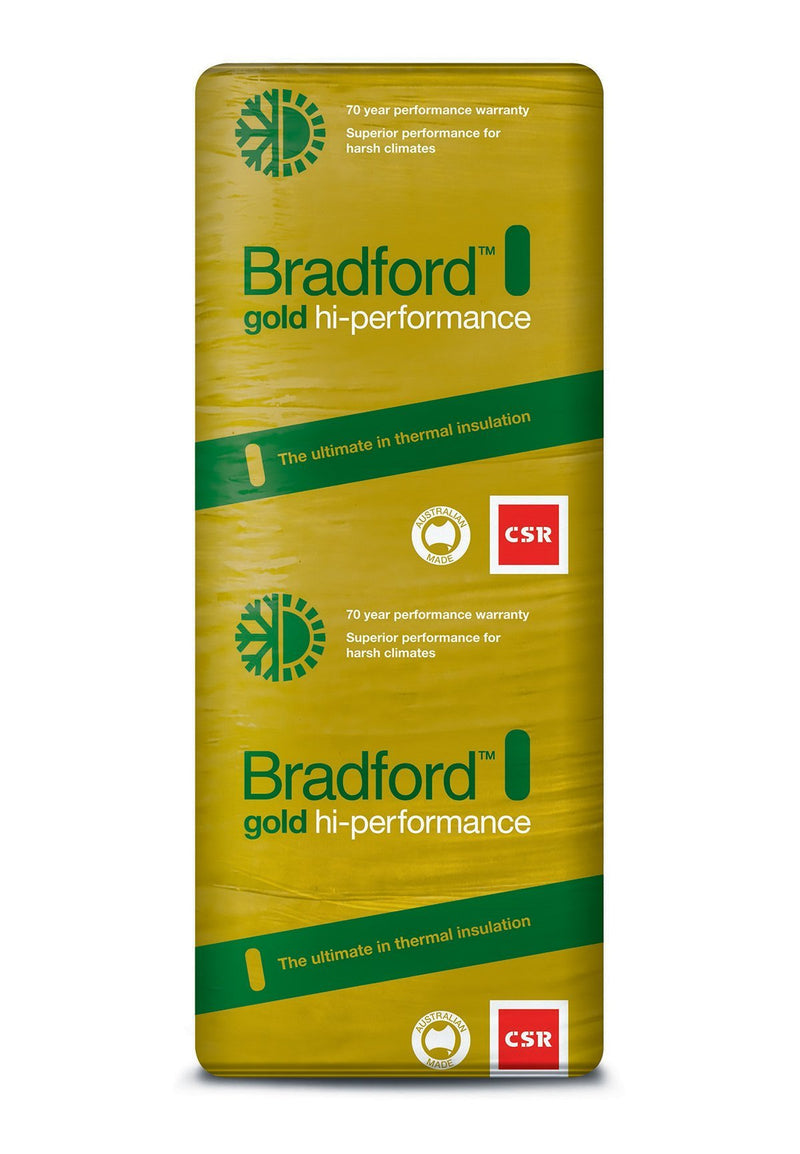 Bradford Gold Hi-Performance Ceiling Insulation Batts - R5.0 - 1160 x 580mm - 5.4m²/pack